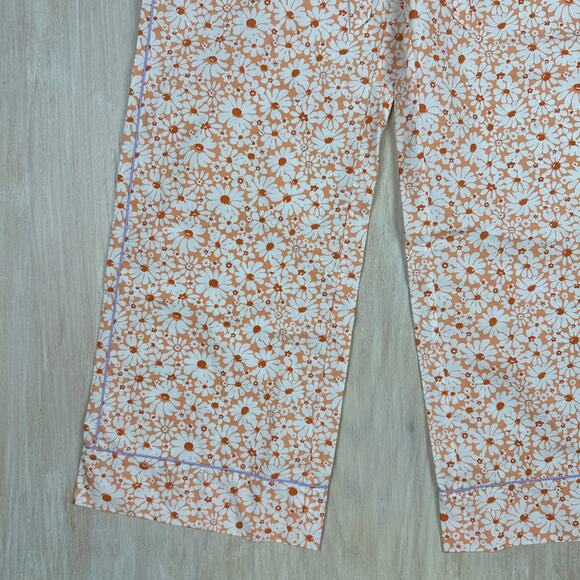 Lingua Franca Floral Daisy Retro 70s Playful Cottage Core Wide Leg Pants Small - Picture 4 of 16
